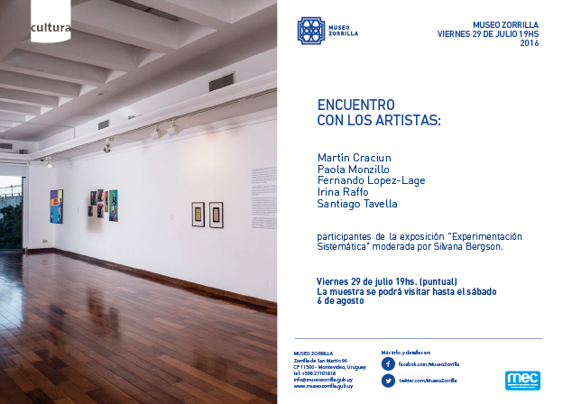 Invitación Encuentro con los Artistas